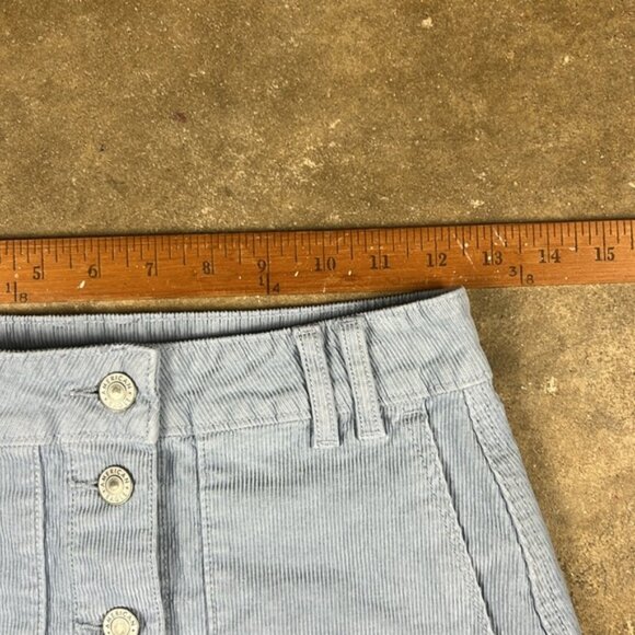American Eagle Outfitters Light Blue Corduroy SkirtSize: 00 - Picture 4 of 5